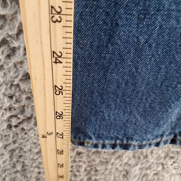 Levis Jeans Womens 25 Blue 501 Original Fit High-Rise Straight-Leg Cotton Denim - Picture 9 of 11